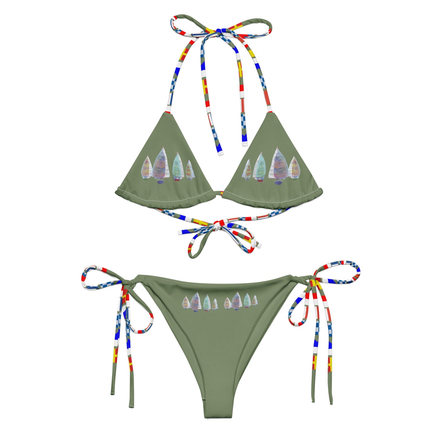 Recycled triangle bikini