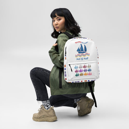 Printful Waterproof Nautical Backpack