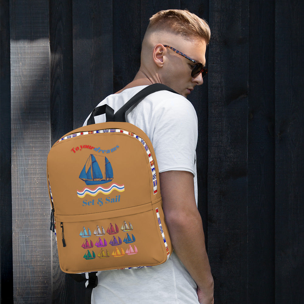 Printful Waterproof Nautical Backpack