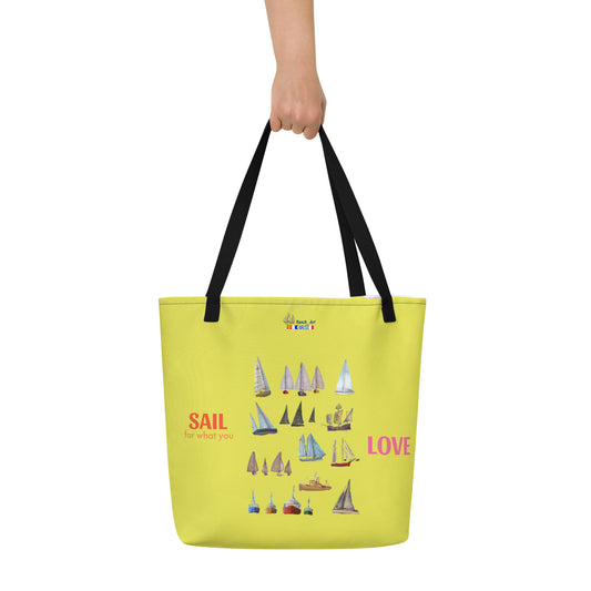 Large all-over cloth bag