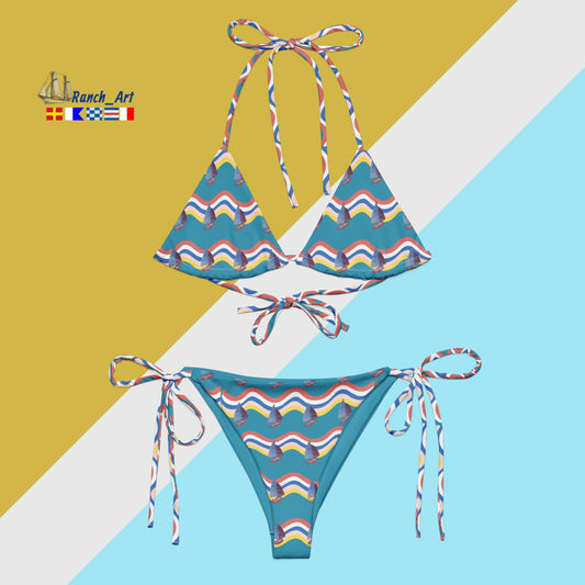 Recycled triangle bikini