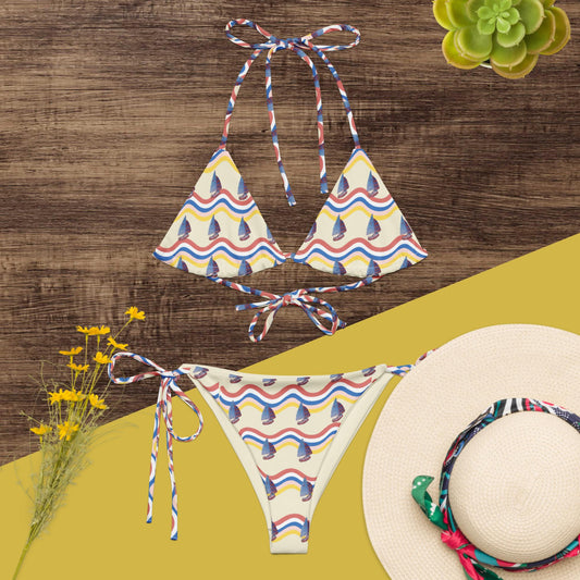 Recycled triangle bikini