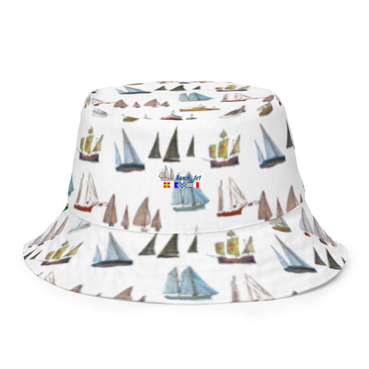 Gorro de pescador reversible