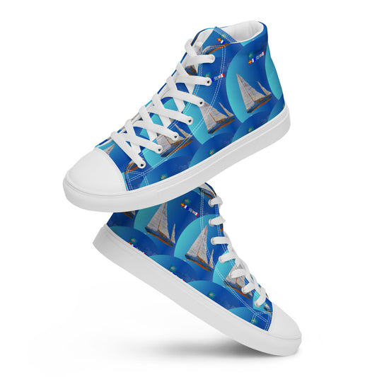 Men’s high top canvas shoes