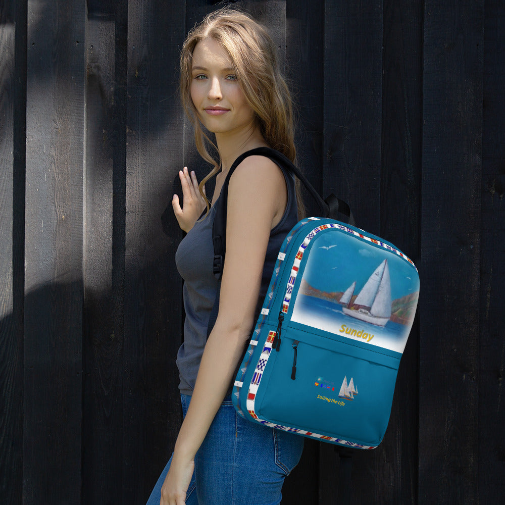 Printful Waterproof Nautical Backpack